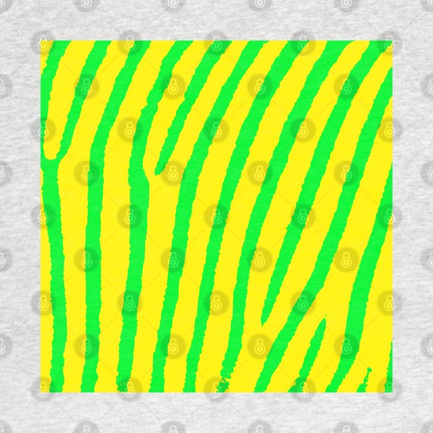 Zebra Print (Yellow & Green) by BlakCircleGirl